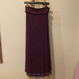 Geometric print maxi skirt